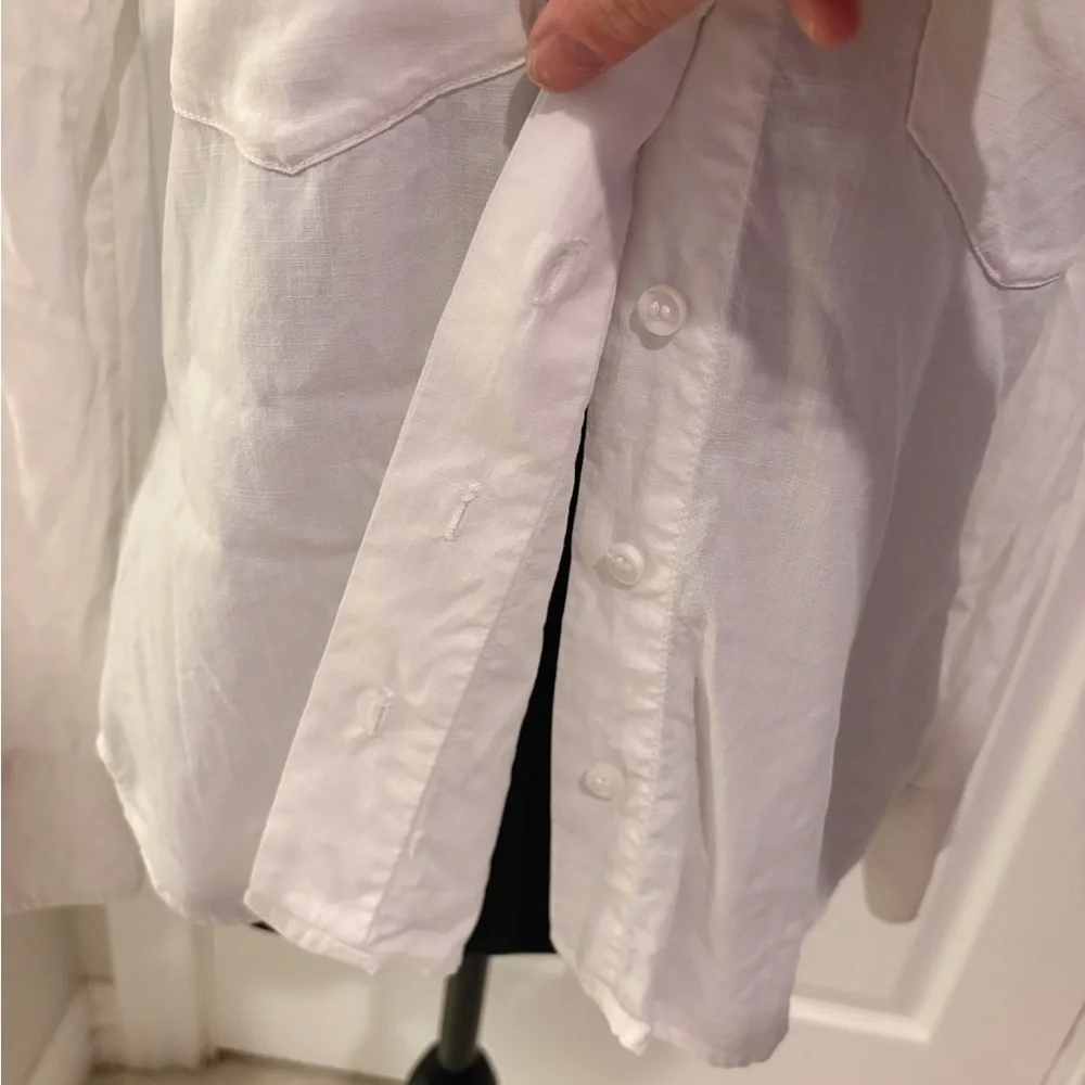 Bella Dahl Split Back Button Down White Size XS - Picture 6 of 9